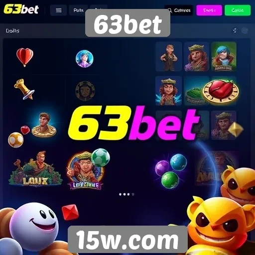 Variedade de jogos disponíveis no 63bet